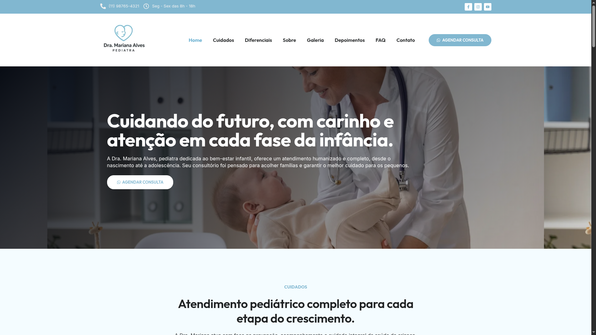 site-de-uma-doutora-pediatra